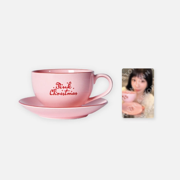 GIRLS GENERATION - 2024 PINK CHRISTMAS CUP & SAUCER SET (RANDOM VER)