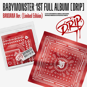 BABYMONSTER - 1ST FULL ALBUM: DRIP (BANDANA VERSION) (LIMITED EDITION)