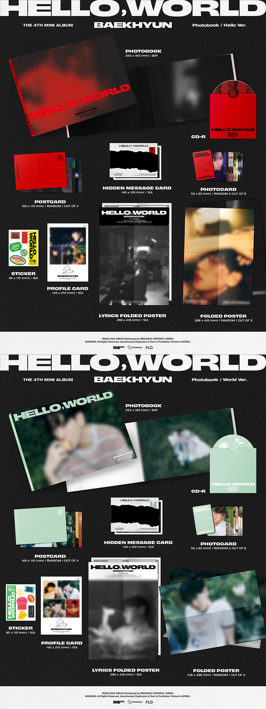 BAEKHYUN 4TH MINI ALBUM - HELLO, WORLD (PHOTOBOOK VERSION)