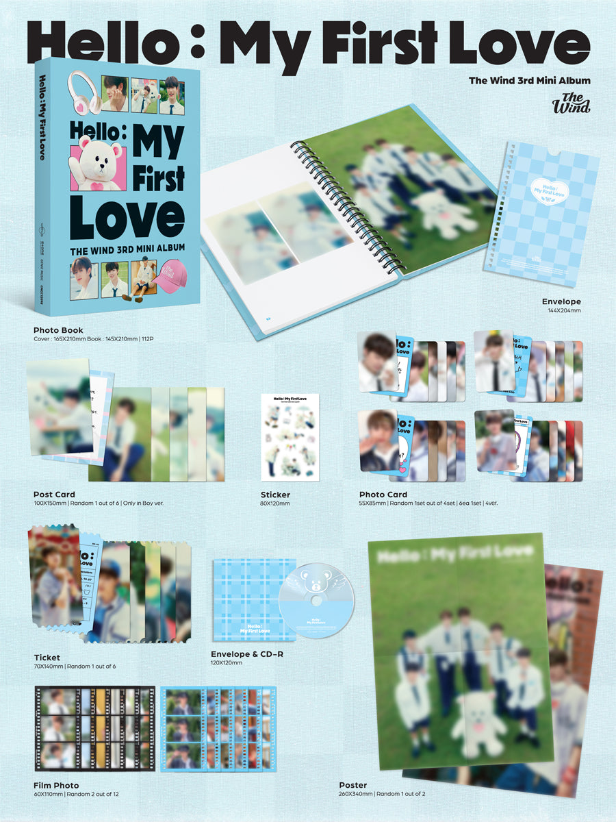 THE WIND 3RD MINI ALBUM - HELLO : MY FIRST LOVE