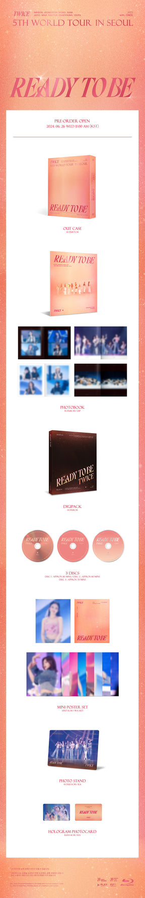 TWICE 5TH WORLD TOUR - READY TO BE  (IN SEOUL BLU-RAY)