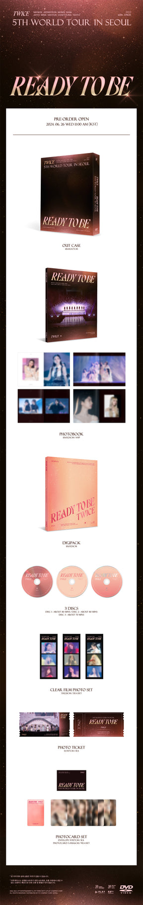 TWICE 5TH WORLD TOUR - READY TO BE  (IN SEOUL DVD)