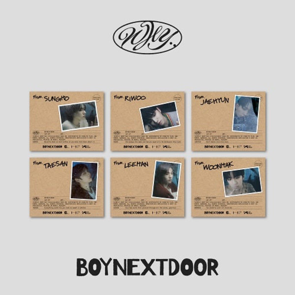 BOYNEXTDOOR SINGLE ALBUM - WHY..(LETTER VERSION)