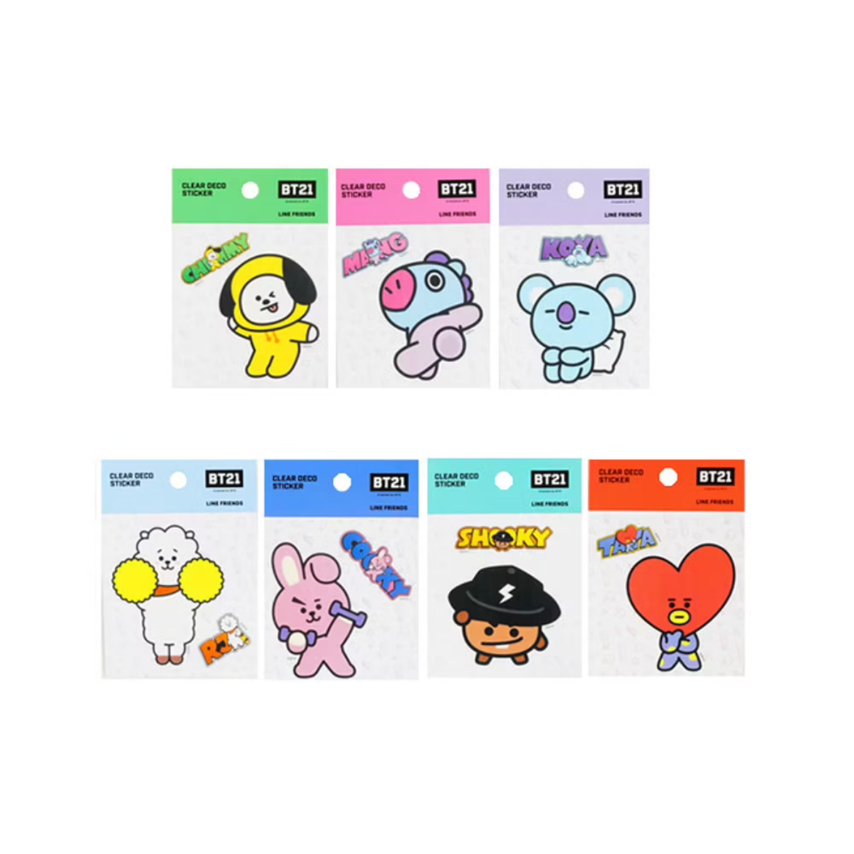 BT21© Clear Deco Sticker (Korea Edition)