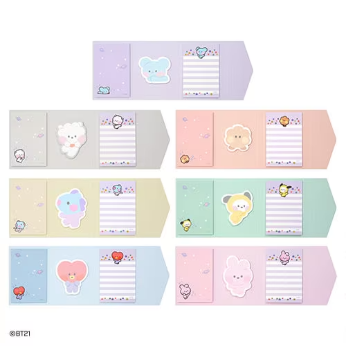 BT21© minini Sticky Memo (Korea Edition)