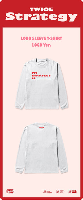 TWICE - TWICE STRATEGY POP-UP IN SEOUL MD SLEEVE T-SHIRT LOGO VER.