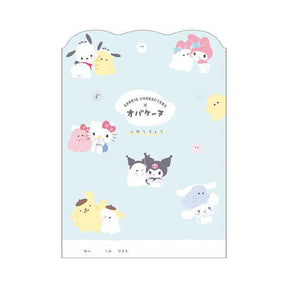 SANRIO© x Obakeine Die Cut Free Book Flyer Postcard Note Book (Japan Edition)