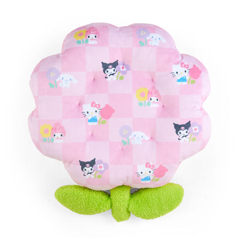 SANRIO© Cushion Flower Pastel Checkers (Japan Limited Edition)