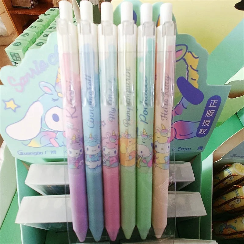 SANRIO© Character Pastel Pen 6in1 Set 0.5mm