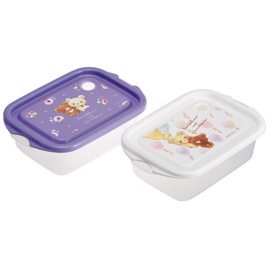 RILAKKUMA© Antibacterial Food Container 500ml Set of 2 (Japan Edition)