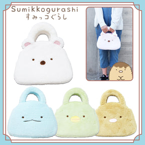 SUMIKKO GURASHI© Fluffy Plush Tote Bag (Japan Edition)