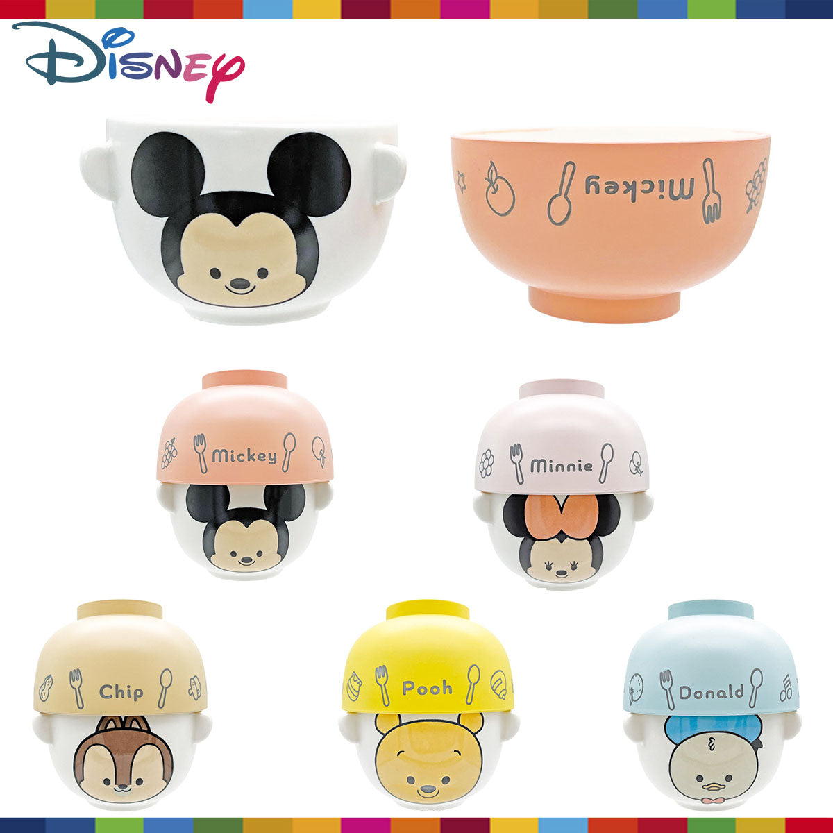 DISNEY© Chawan Set (Japan Edition)