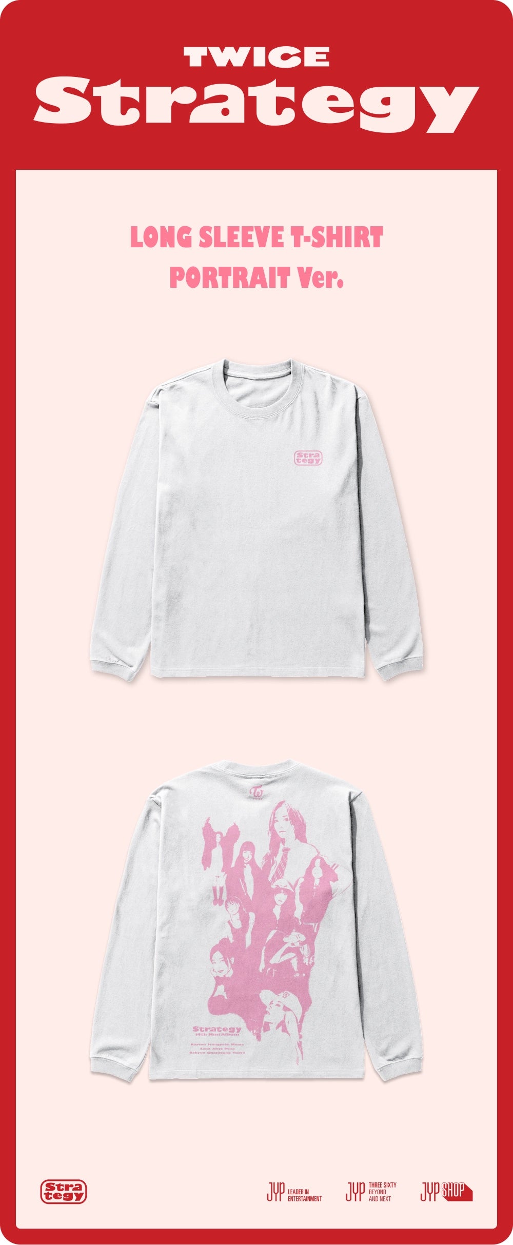 TWICE - TWICE STRATEGY POP-UP In SEOUL MD LONG SLEEVE T-SHIRT PORTRAIT VER.