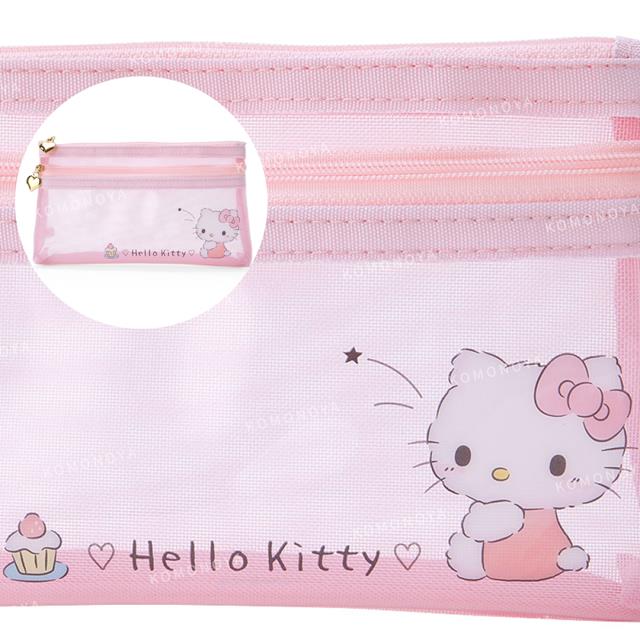 SANRIO© PVC Flat Double-Layer Pencil Case