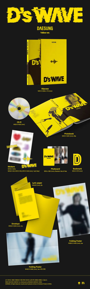 DAESUNG 1ST MINI ALBUM - D’S WAVE (YELLOW VER.)