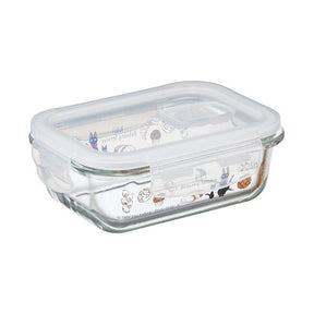 KIKI© Food Container Heat-Resistant Glass 4-Point Lock (Japan Edition)