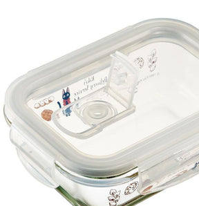 KIKI© Food Container Heat-Resistant Glass 4-Point Lock (Japan Edition)