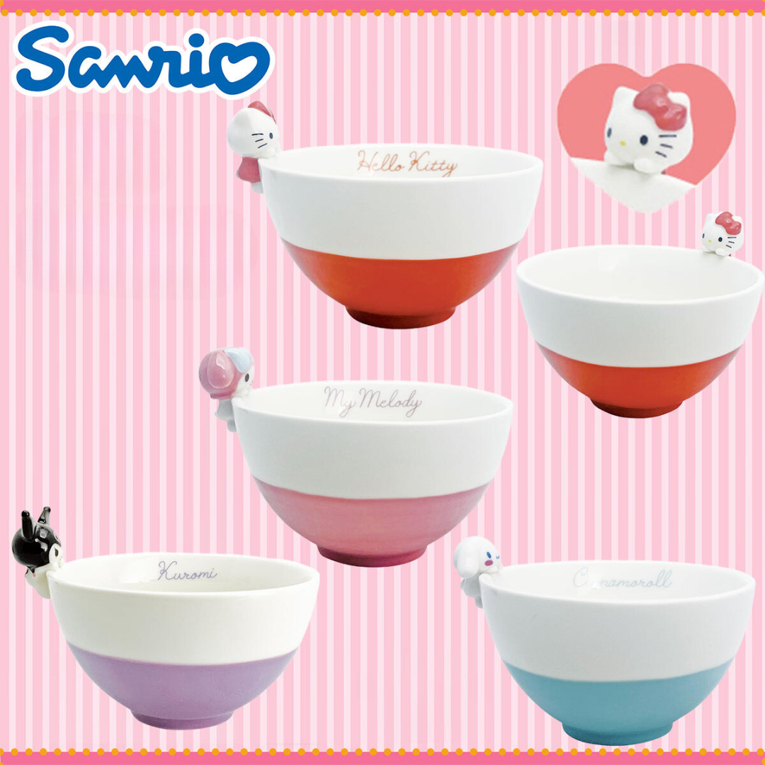 SANRIO© Bowl Ceramic with Figurine (Japan Edition)