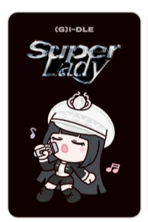 (G)I-DLE NANADLE 'SUPER LADY' PHOTOCARD HOLDER KEYRING (OFFICIAL MERCHANDISE)