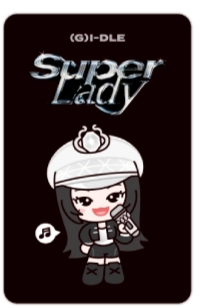 (G)I-DLE NANADLE 'SUPER LADY' PHOTOCARD HOLDER KEYRING (OFFICIAL MERCHANDISE)