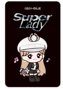 (G)I-DLE NANADLE 'SUPER LADY' PHOTOCARD HOLDER KEYRING (OFFICIAL MERCHANDISE)