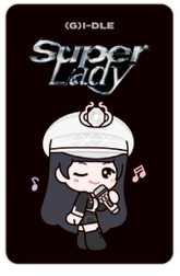 (G)I-DLE NANADLE 'SUPER LADY' PHOTOCARD HOLDER KEYRING (OFFICIAL MERCHANDISE)