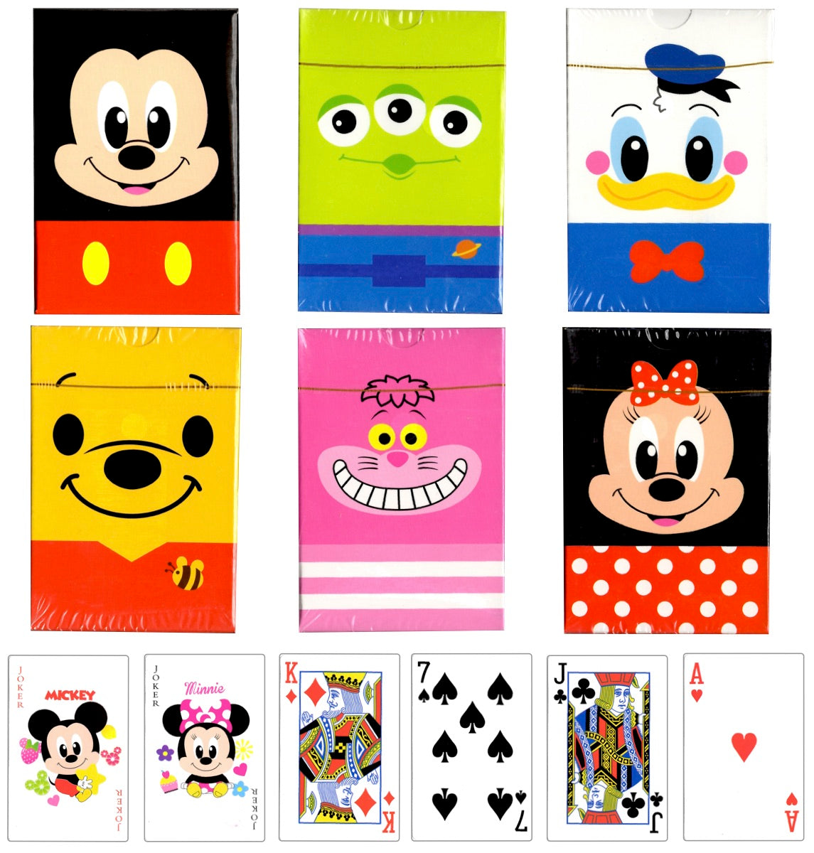 DISNEY© Face Playing Card 6in1 Set