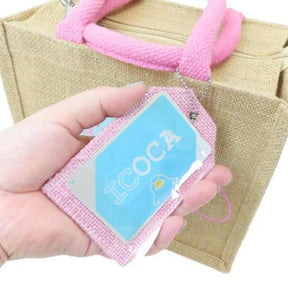 SANRIO© Lunch Tote Zipper Jute Bag S with Name Tag