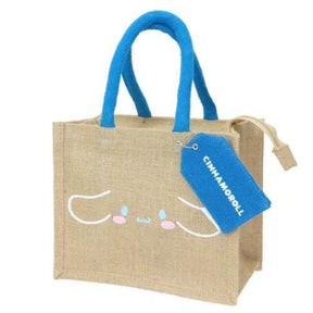 SANRIO© Lunch Tote Zipper Jute Bag S with Name Tag