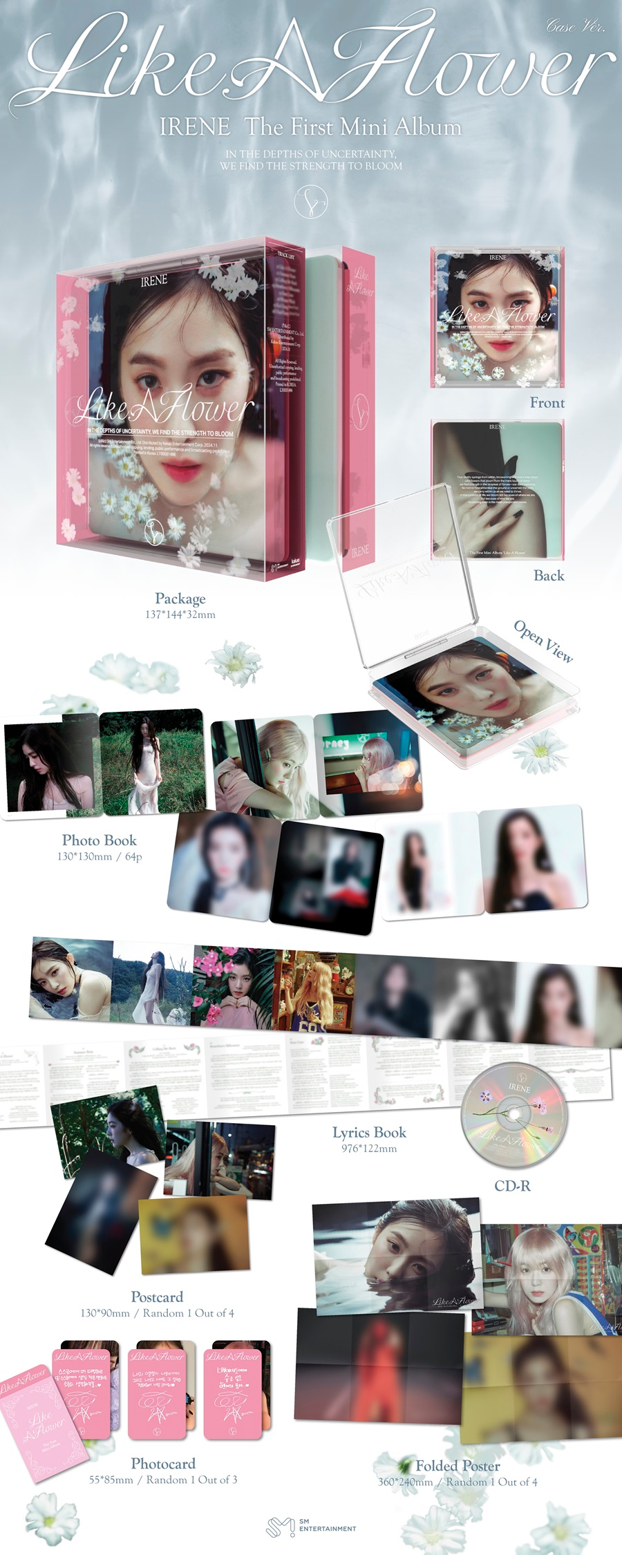 IRENE 1ST MINI ALBUM - LIKE A FLOWER (CASE VERSION)