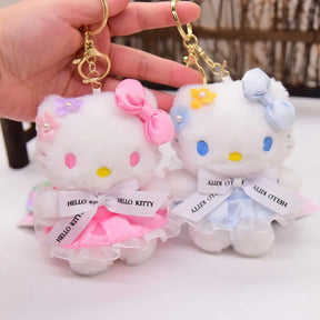 SANRIO Hello Kitty With Bow Plush Keyholder