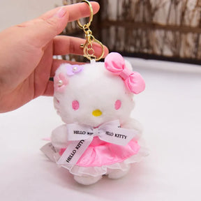 SANRIO Hello Kitty With Bow Plush Keyholder