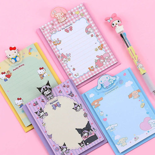 SANRIO© Characters Mini Clip Board With Memo Pad (Korea Edition)