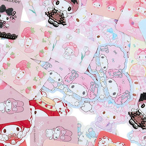 SANRIO© Character Flake Stickers with Case