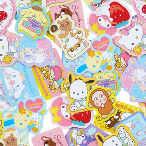 SANRIO© Character Flake Stickers with Case