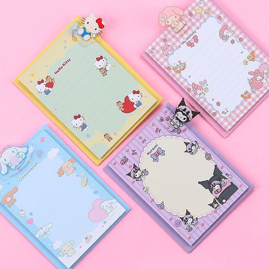 SANRIO© Characters Mini Clip Board With Memo Pad (Korea Edition)