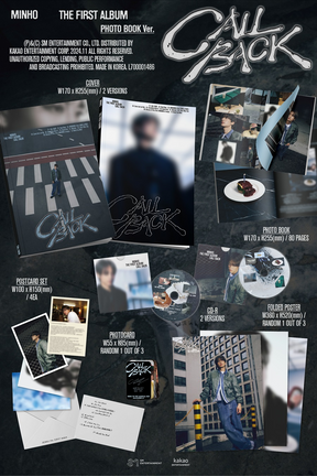 MINHO (SHINEE) 1ST FULL ALBUM - CALL BACK (PHOTOBOOK VERSION)