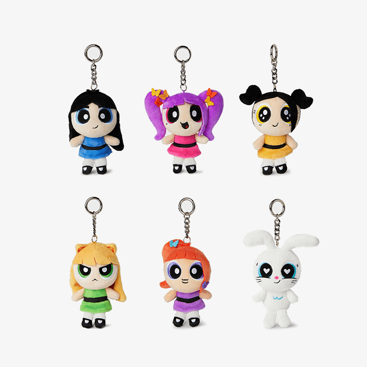 NEWJEANS OFFICIAL MERCHANDISE - THE POWERPUFF GIRLS x NJ PLUSH KEYRING CHARM