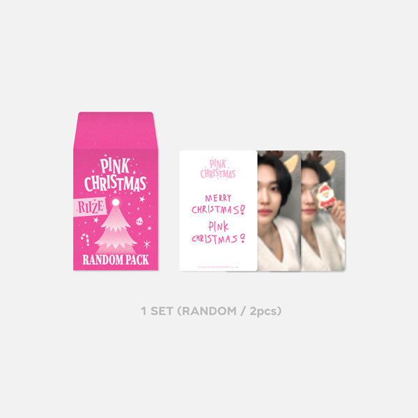 PINK CHRISTMAS PHOTOCARD RANDOM PACK