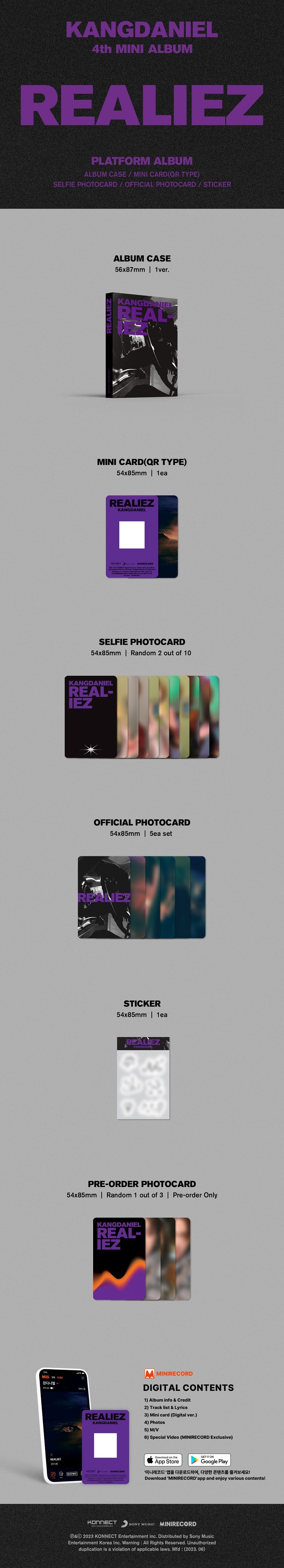 KANG DANIEL MINI ALBUM VOL. 4 - REALIEZ (PLATFORM VERSION)