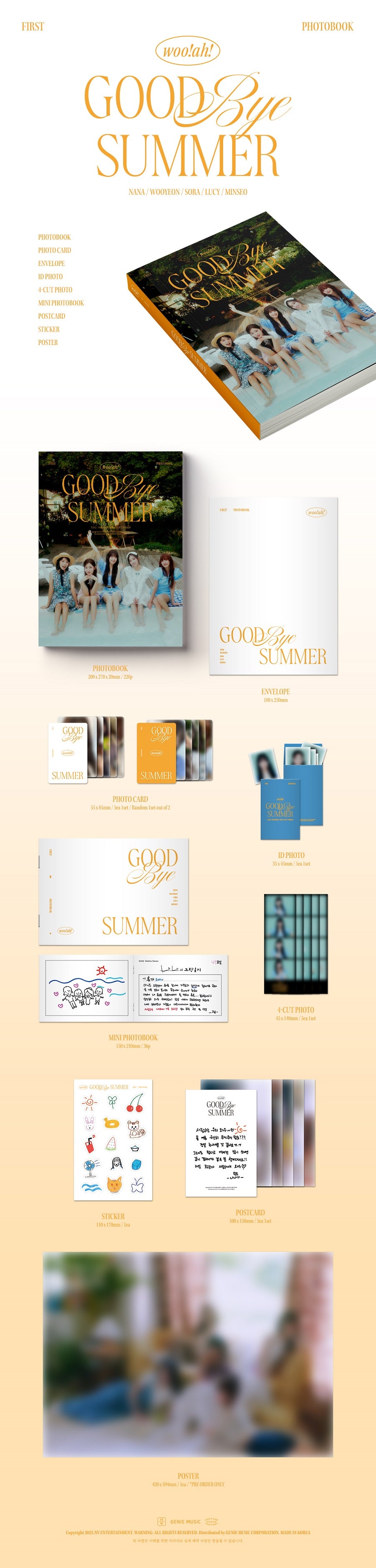 woo!ah! 1st Photobook - GOODBYE SUMMER