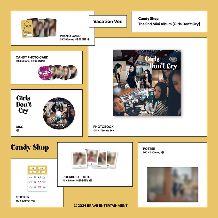 CANDY SHOP 2ND MINI ALBUM - GIRLS DON'T CRY