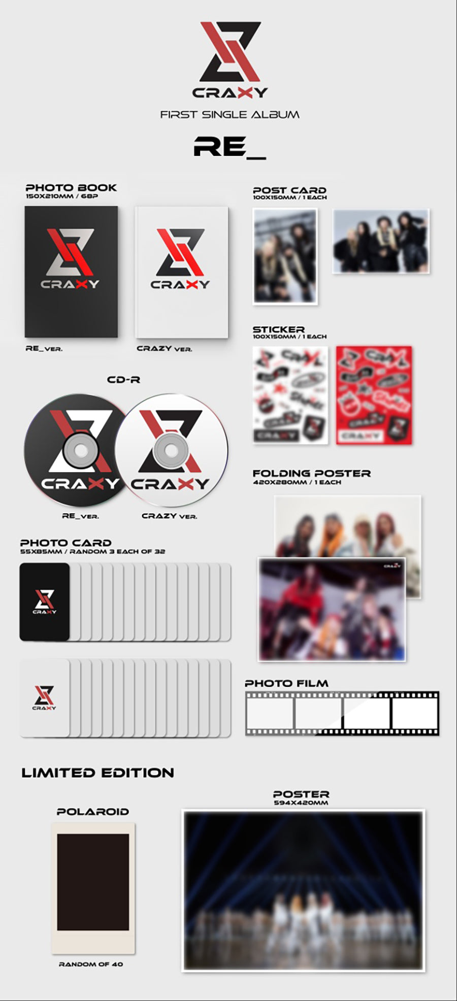 CRAXY 1ST SINGLE ALBUM - RE_