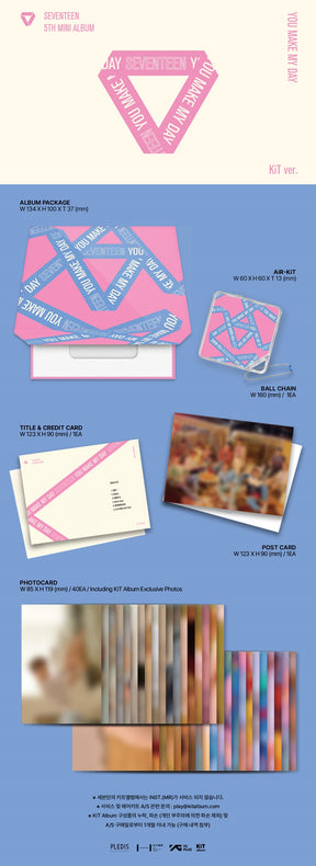 SEVENTEEN 5TH MINI ALBUM - YOU MAKE MY DAY (KIT VERSION)