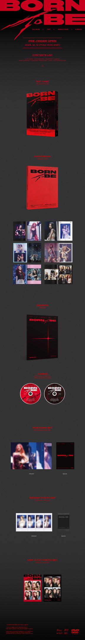 ITZY 2ND WORLD TOUR - BORN TO BE (IN SEOUL DVD)