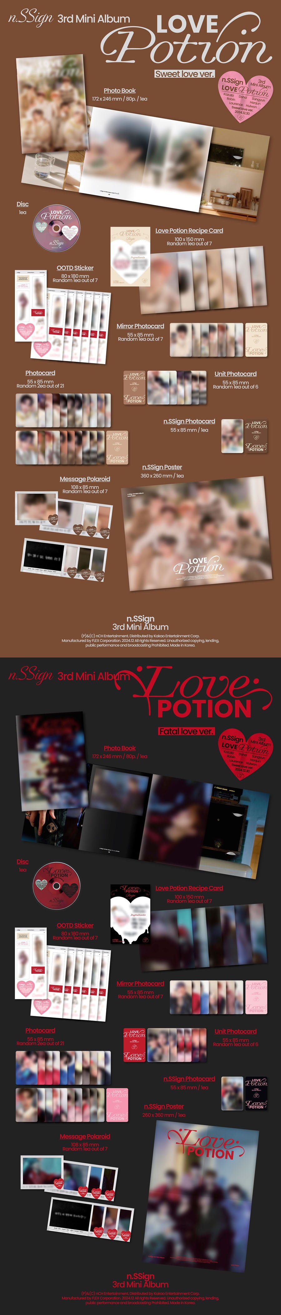 N.SSIGN 3RD MINI ALBUM - LOVE POTION