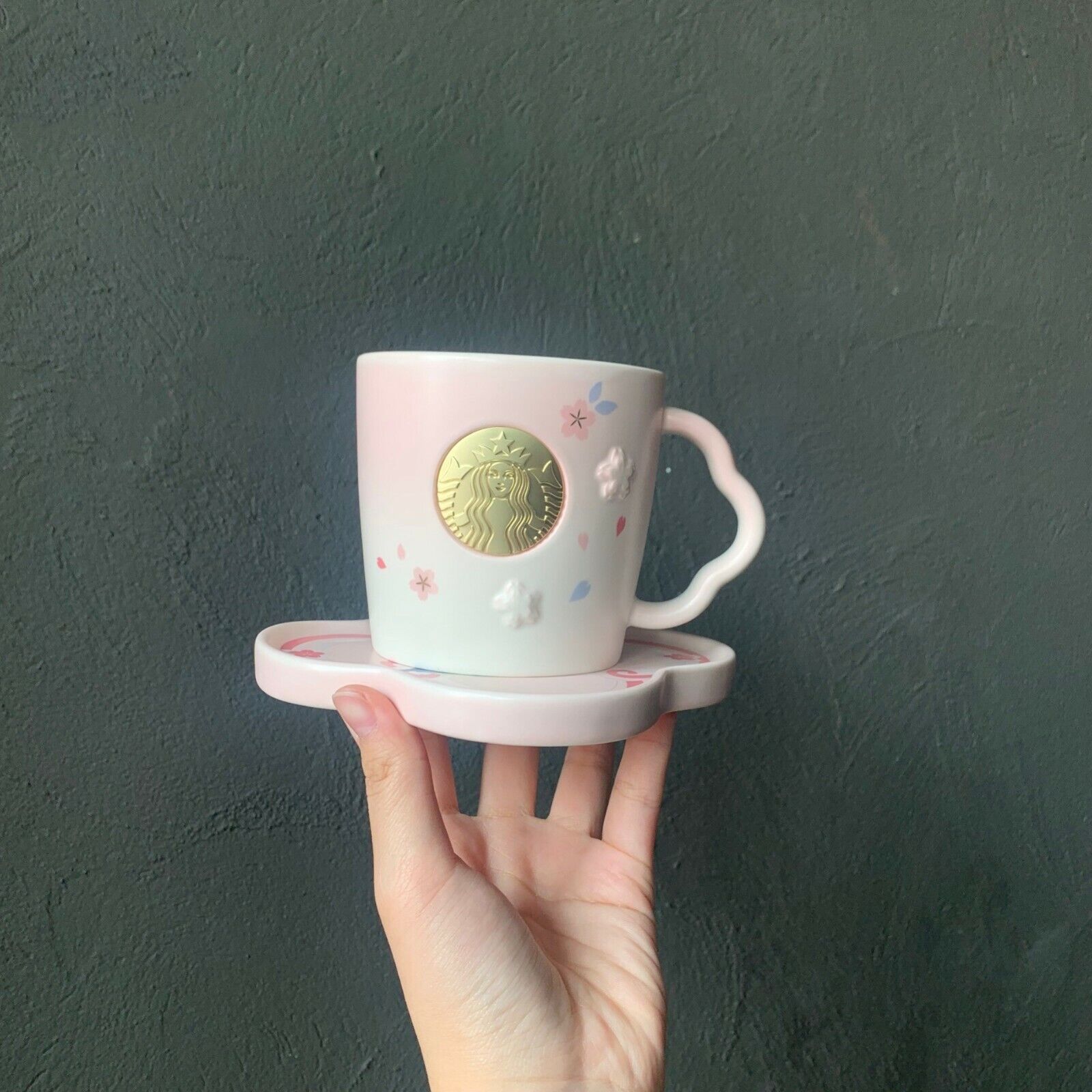 STARBUCKS© Sakura & Bird Pattern Mug Set