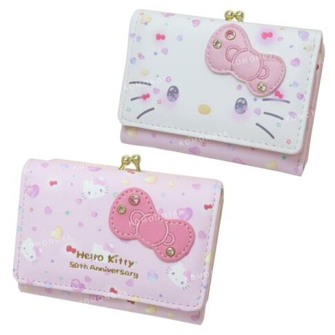 SANRIO© Hello Kitty 50th Anniversary 3Fold Wallet Leather (Japan Edition)