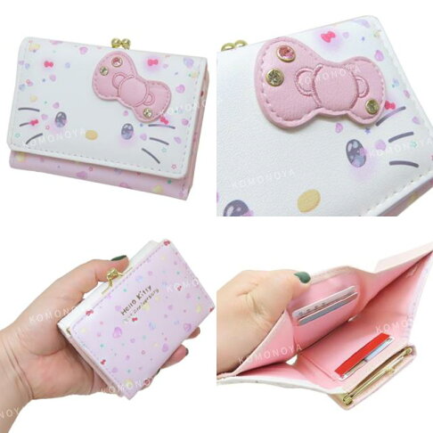 SANRIO© Hello Kitty 50th Anniversary 3Fold Wallet Leather (Japan Edition)