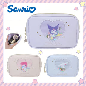 SANRIO© Rectangle Pouch Heart Window (Japan Edition)